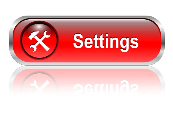 Settings icon, button — Stock Vector