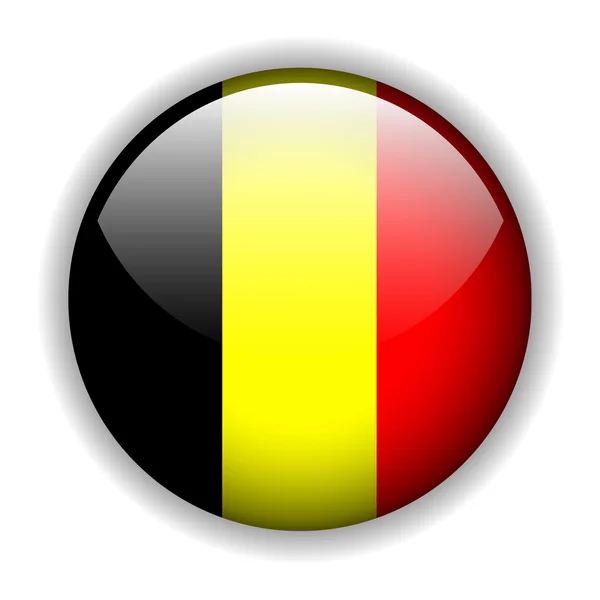 Belgio tasto bandiera, vettore — Vettoriale Stock