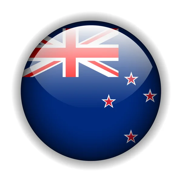 न्यूजीलैंड का ध्वज बटन, वेक्टर — स्टॉक वेक्टर