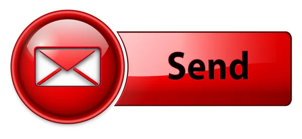 Mail, ícone de email, botão — Vetor de Stock