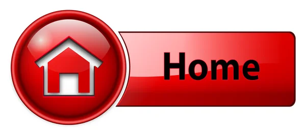 Ikonę domu, przycisk — Wektor stockowy
