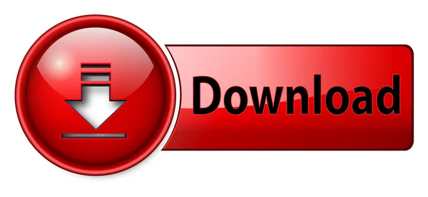 Ícone de download, botão — Vetor de Stock