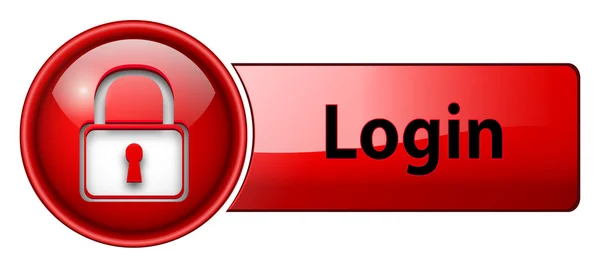 Login icon button. — Stock Vector