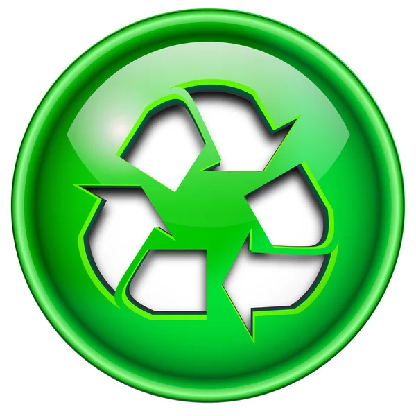 Ícone de reciclagem, botão . —  Vetores de Stock