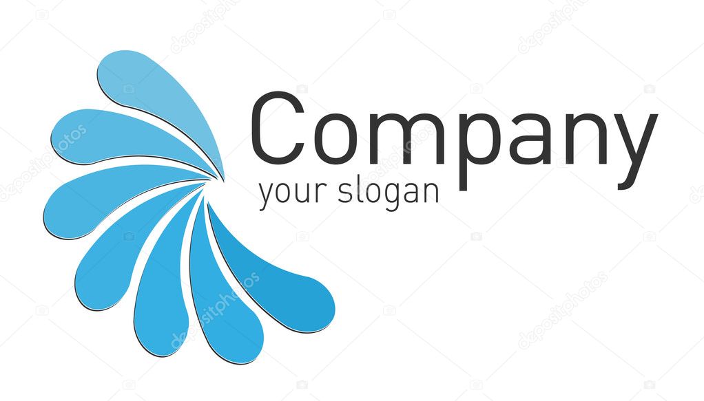 Logo project in blue color, perfect for your business or company.
