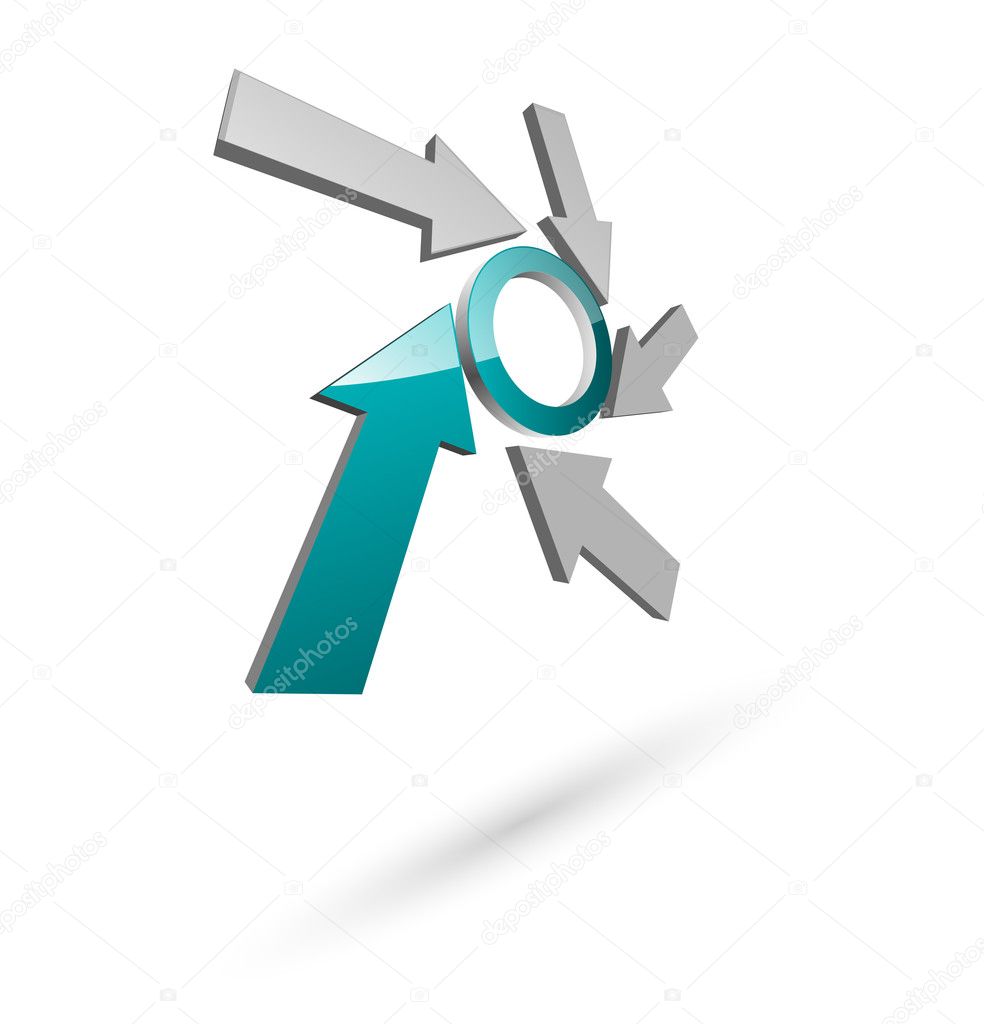 Logo project arrows and circle, perfect for your business or company.