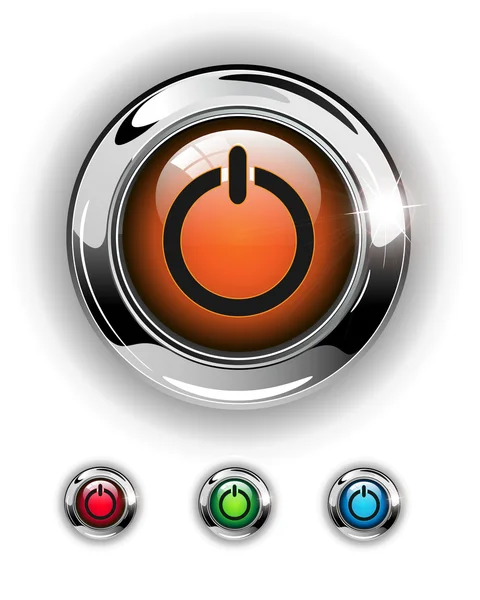 Icône de démarrage, bouton — Image vectorielle