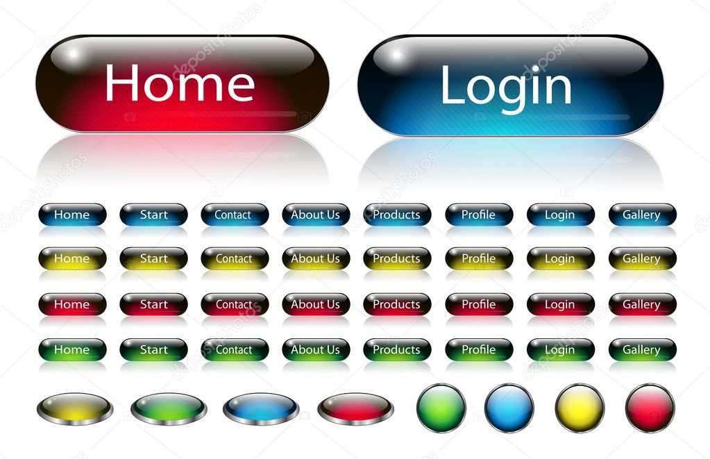  navigation buttons set Stock Vector Image by ©cobalt88 2491751