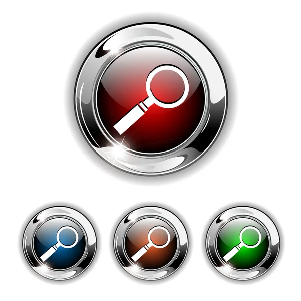 Icône de recherche, bouton., vecteur — Image vectorielle