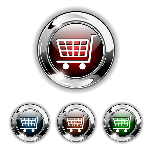 Comprar icono, botón, vector de ilustración . — Vector de stock