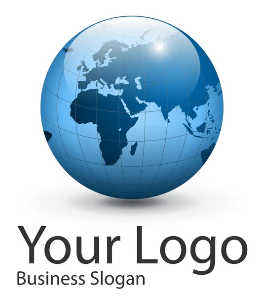 Logotipo globo, vector . — Vetor de Stock