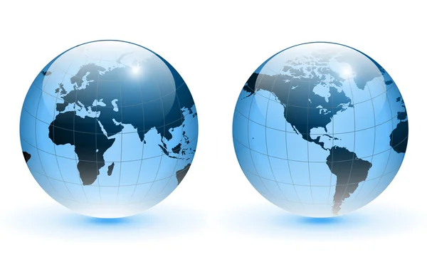 Globe of the world, vector. — Stock Vector