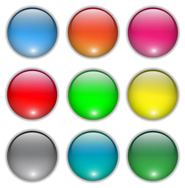 Κενό web σύνολο κουμπιά — Διανυσματικό Αρχείο