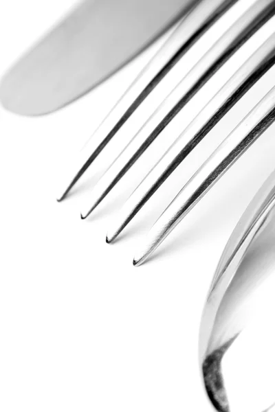 Cuchara, cuchillo y tenedor — Foto de Stock