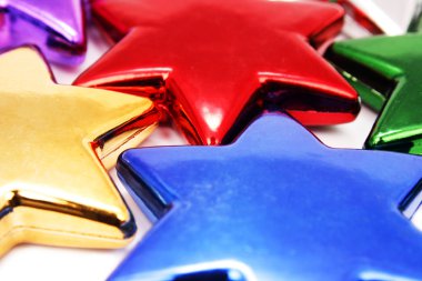 Colorful stars clipart