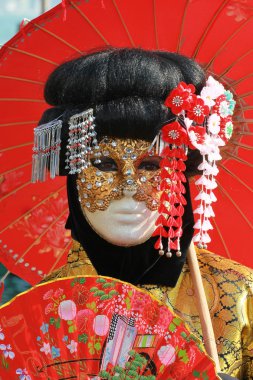 Venedik 'te karnaval maskesi