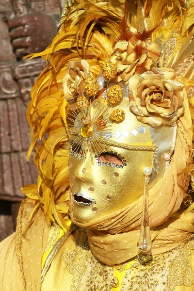 Karnevalová maska v Benátkách — Stock fotografie