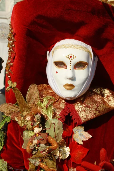 Maschera di carnevale a Venezia — Foto Stock