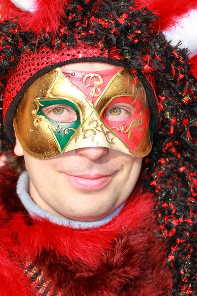 Maschera di carnevale a Venezia — Foto Stock