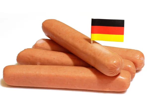 Sausage and sauerkrauts — Stok fotoğraf