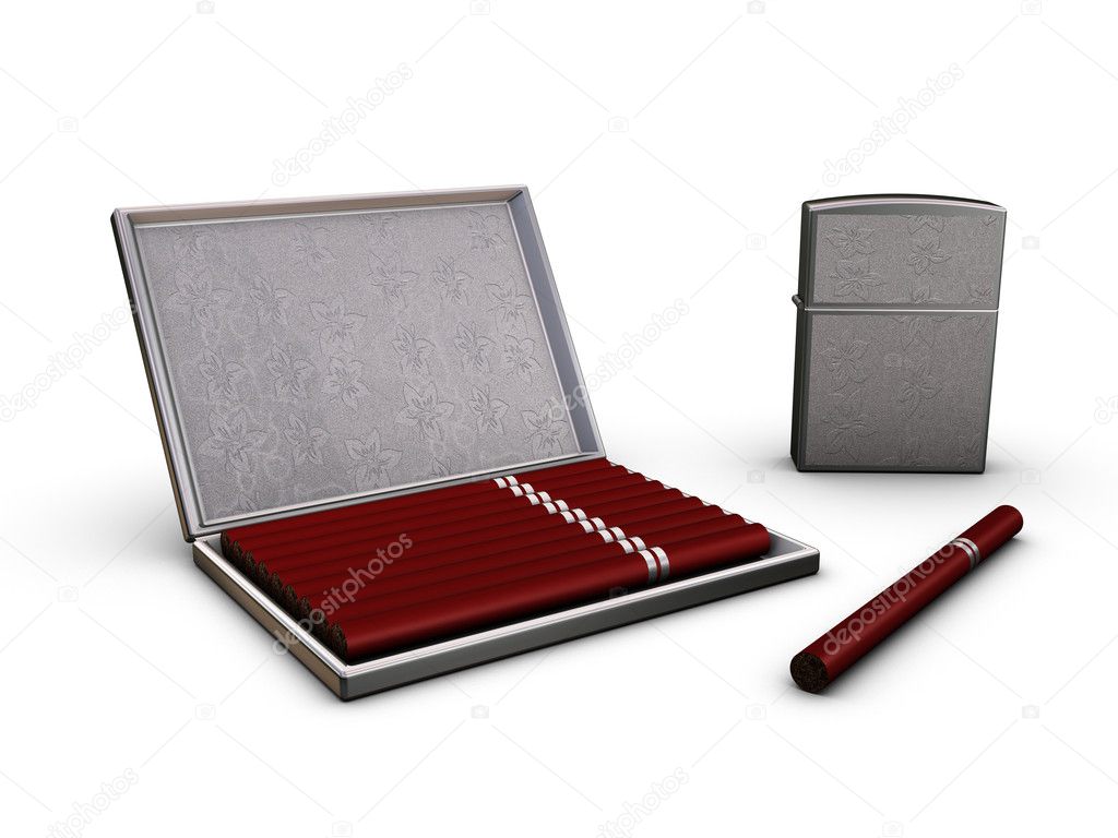 Cigarette-case and lighter