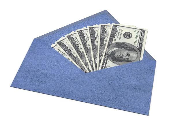 Zarf içinde dolar — Stok fotoğraf