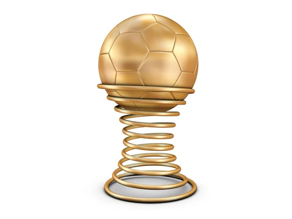 Золотой футбольный мяч Лицензионные Стоковые Изображения