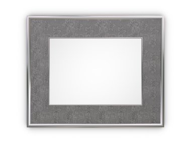 Luxury silver frame clipart