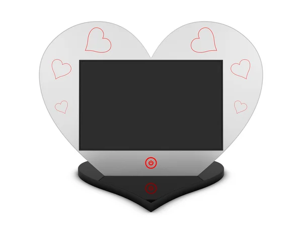 Heart digital frame — Stock Photo, Image