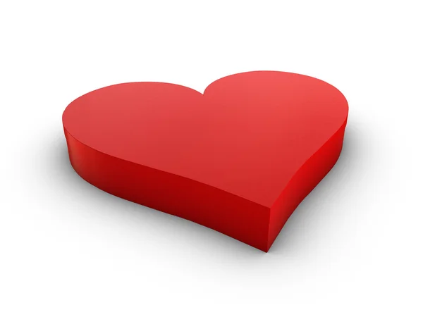 Caixa de presente do coração — Fotografia de Stock