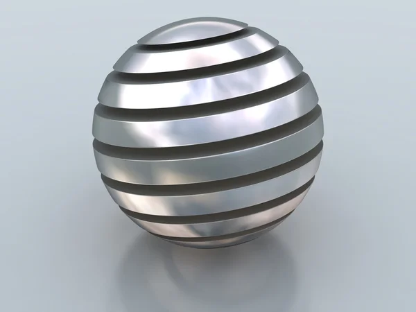 抽象的な銀製の球 — ストック写真