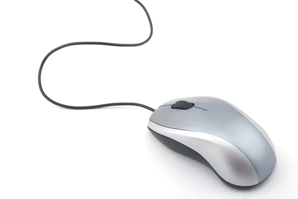 Компьютерная мышь на белом Стоковая Картинка