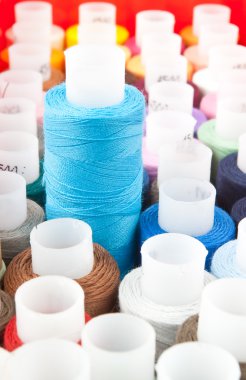 Spool with blue thread