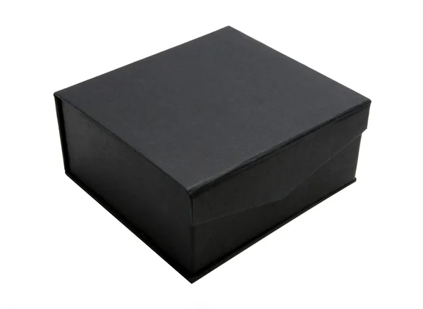 Beyaz üstüne siyah kutu — Stok fotoğraf