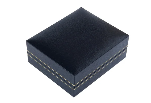 Caixa de papelão azul — Fotografia de Stock