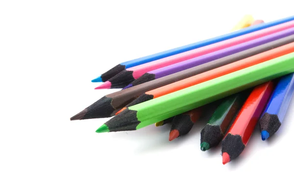 Crayones sobre blanco — Foto de Stock