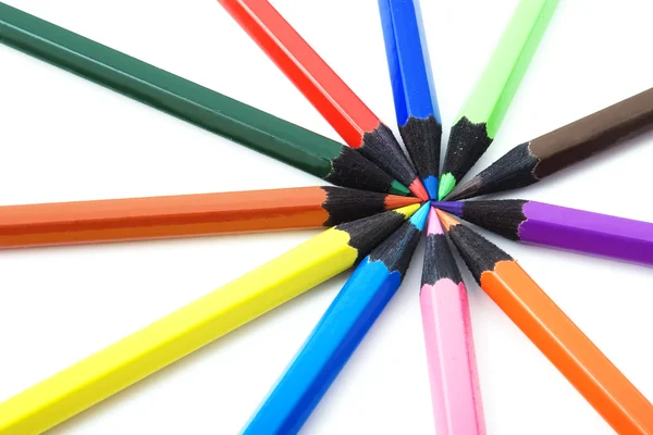 Crayons em branco — Fotografia de Stock