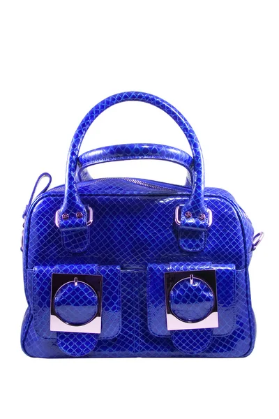 Blå handväska — Stockfoto