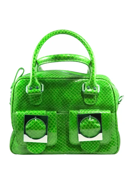 Green handbag — Stock Photo, Image