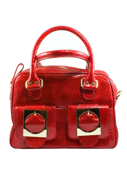 Röd handväska — Stockfoto