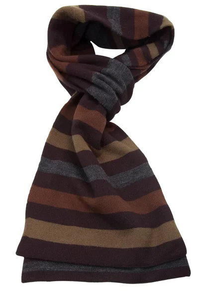 Brown striped scarf — Stock Photo, Image