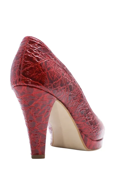 Röd kvinna sko — Stockfoto