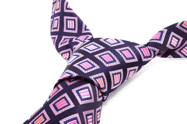 Κλωστοϋφαντουργικών μωβ γραβάτα Εικόνα Αρχείου