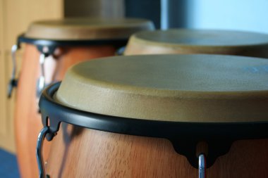 Three old bongos clipart