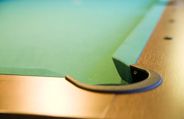 Corner of pool table — Stockfoto