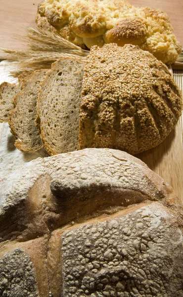 3 rodzaj chleba — Zdjęcie stockowe