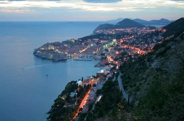 Dubrovnik am Abend — Stockfoto