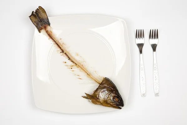 stock image Eaten fish