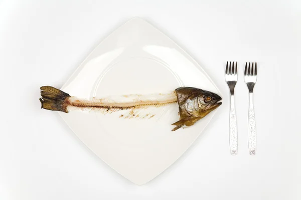 stock image Eaten fish