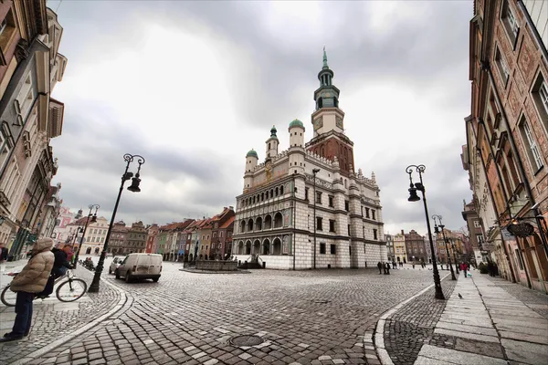 Oude stadhuis in poznan — Stockfoto